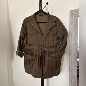 Vera Wang Utility Jacket with Drawstring Waist